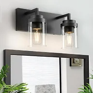 Espird Bathroom Vanity Light, Matte Vanity Light with Clear Glass Shade, Bathroom Lighting Fixtures Over Mirror for Bathroom