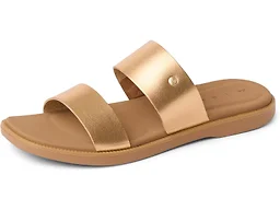 REEF Womens Sunny Alisah Fashion Slide Sandal, Soft Molded Footbed, Arch Support, Sunset Bronze, 9