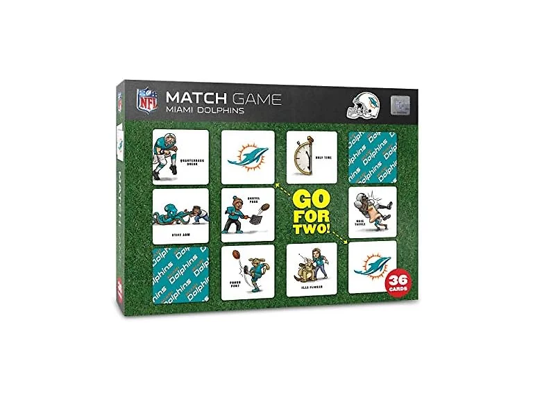 YouTheFan Miami Dolphins Memory Match Game
