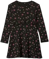 GAP Baby-Girls Longsleeve Fit & Flare Sweater Dress Black Floral 3YRS