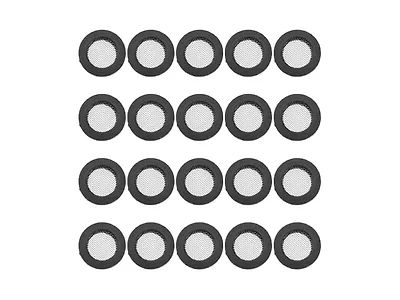 Stainless Steel Mesh Rubber Gasket Seal, 20Pcs