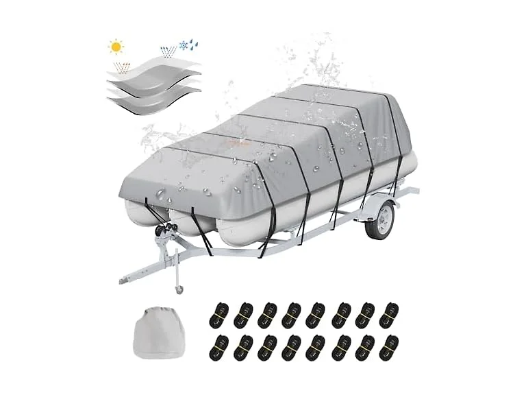 Pontoon Boat Cover, 23'-24' Waterproof