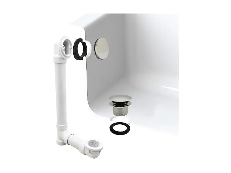 Westbrass 14in Waste Overflow Tip-Toe PN