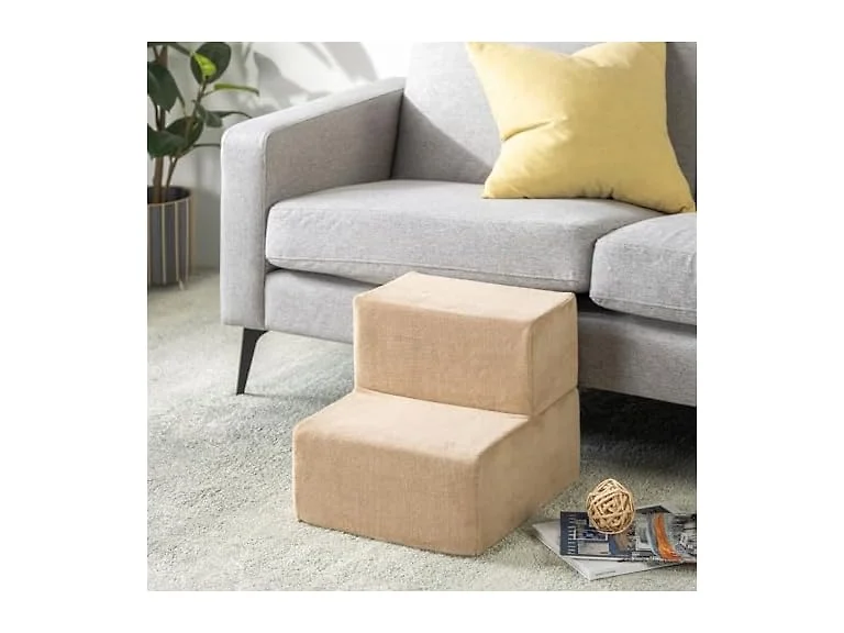 ZINUS Foam 13 Inch 2-Step Step Pet Stairs Pet Ramp