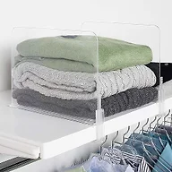 J&V TEXTILES 6140 Set of 4 Acrylic Shelf Divider and Sepa