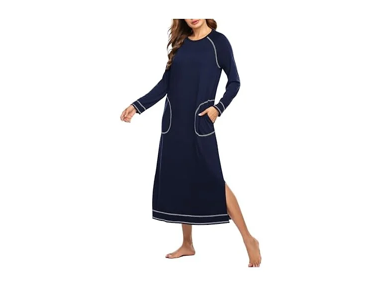 Ekouaer Women (S) Nightgowns Sleep Shirt Sleepwear