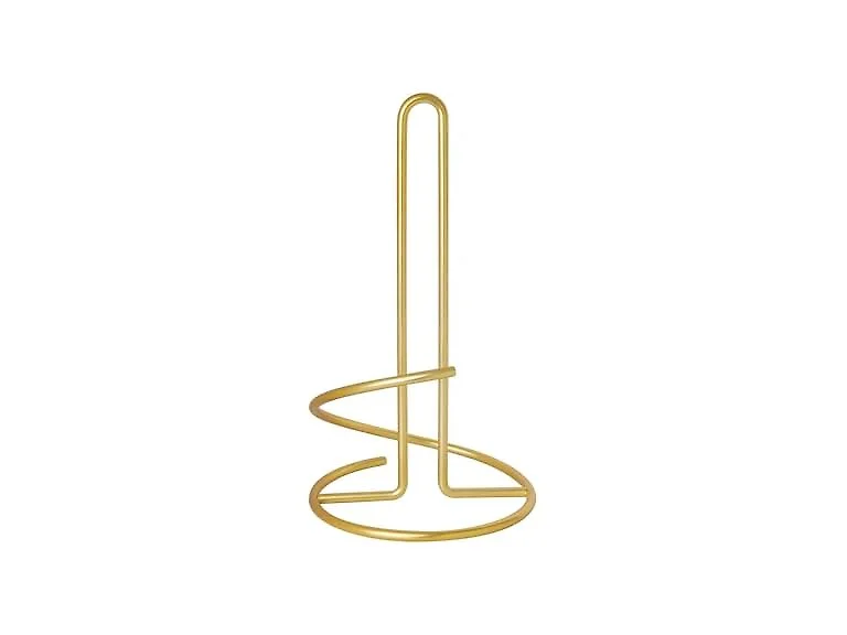Spectrum Euro Gold Paper Towel Holder Countertop Kitchen Organizer 