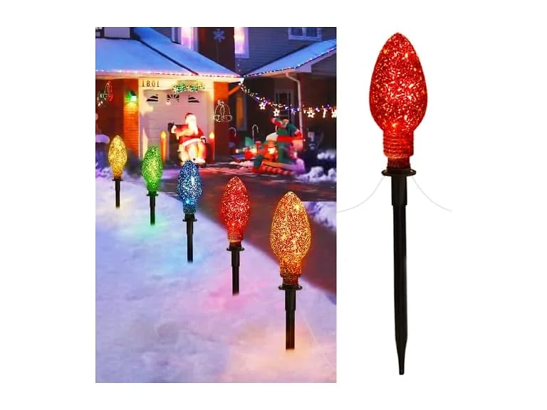 Minetom Christmas Pathway Lights 2-Pk