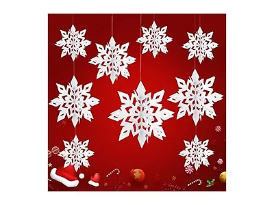 Ryangic 3D Christmas Snowflakes 18PCS Wonderland