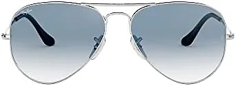 Ray-Ban RB3025 003/3F 62 62-14-135 Ray-Ban RB3025 Classic  Aviator Sunglasse Silver/Clear Gradient Blue