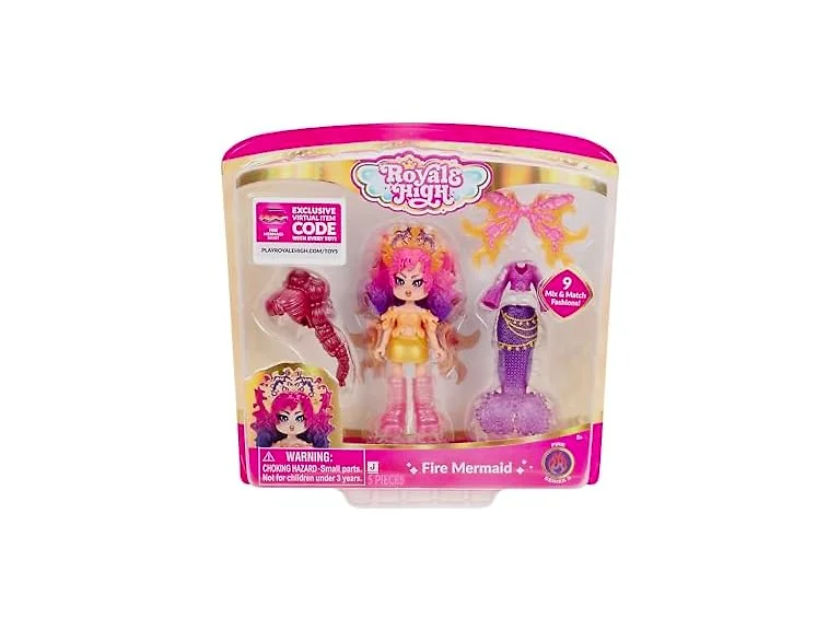 Royale High 3” Fire Mermaid Fashion Doll