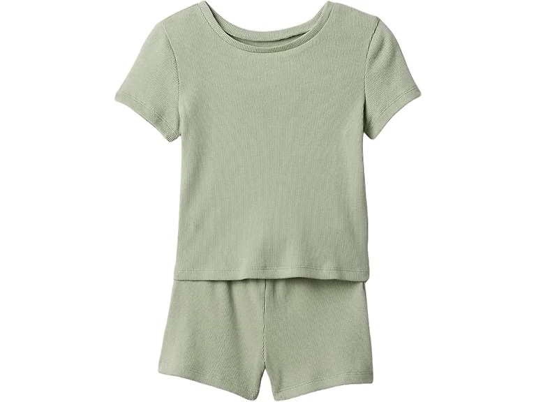 GAP Girls (0-3 Months) Tee Rib Short Desert Sage