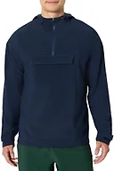 Amazon Essentials Men's Athletic Lightweight Stretch Woven Colorblock Anorak Jacket, Navy, X-Large