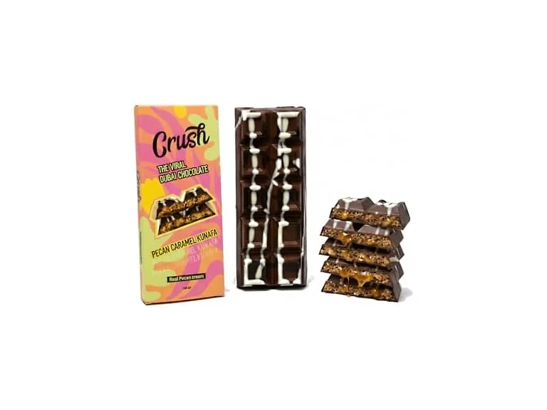 Crush Dubai Pecan Chocolate Bar 8oz
