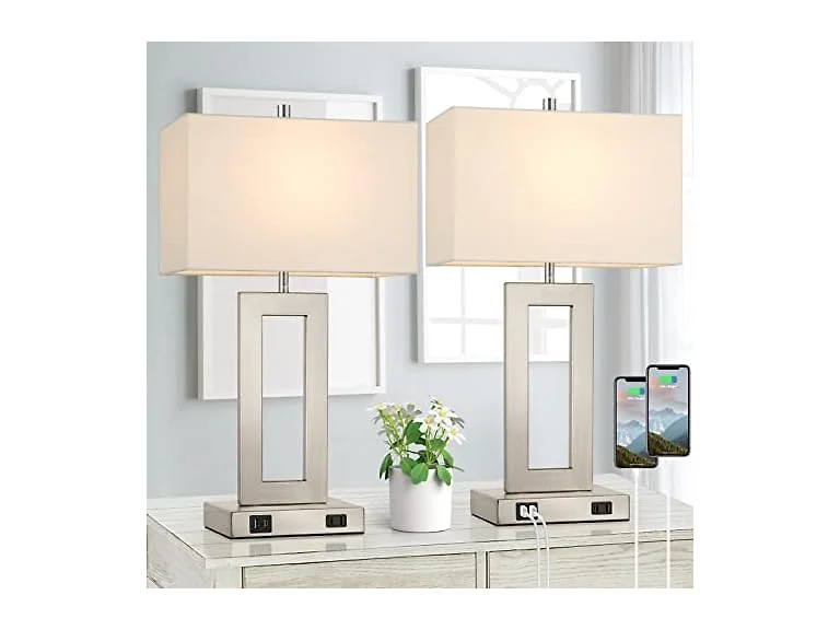22'' Tall Table Lamps for Bedroom Set of 2