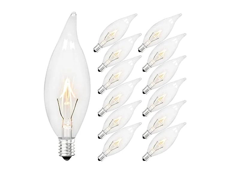 Brightever 12-Pk Vintage Incandescent Light Bulbs 40W