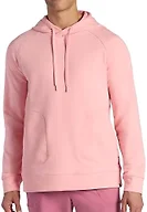 Gaiam Men's Lotus Oblong Hoodie, Relaxed Fit, Stretch Heavyweight Terry Material, Quartz Pink, Large