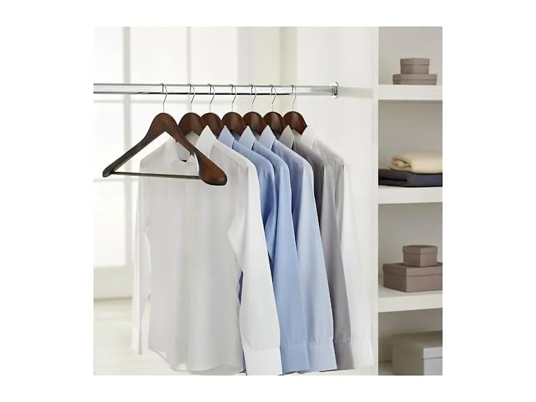 Suptinwear Wide Shoulder Wooden Suit Hangers 6 Pack
