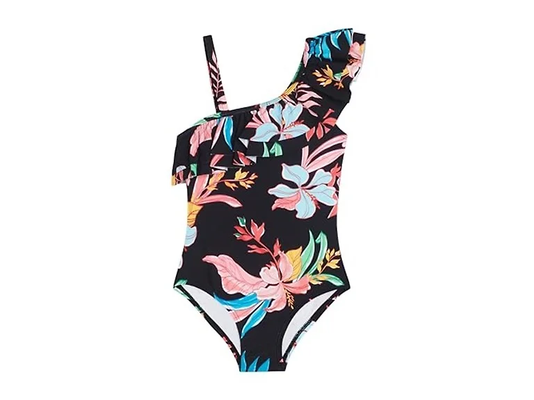 Kanu Surf Girls' Morgan Ruffle Floral One Piece