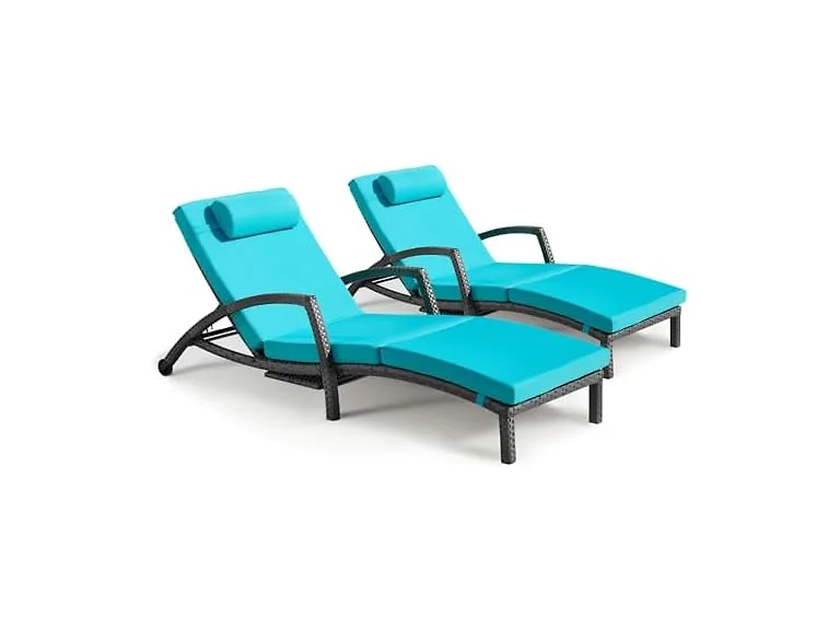 Chaise Lounge Chairs Wicker Patio Pool Lounge Chair