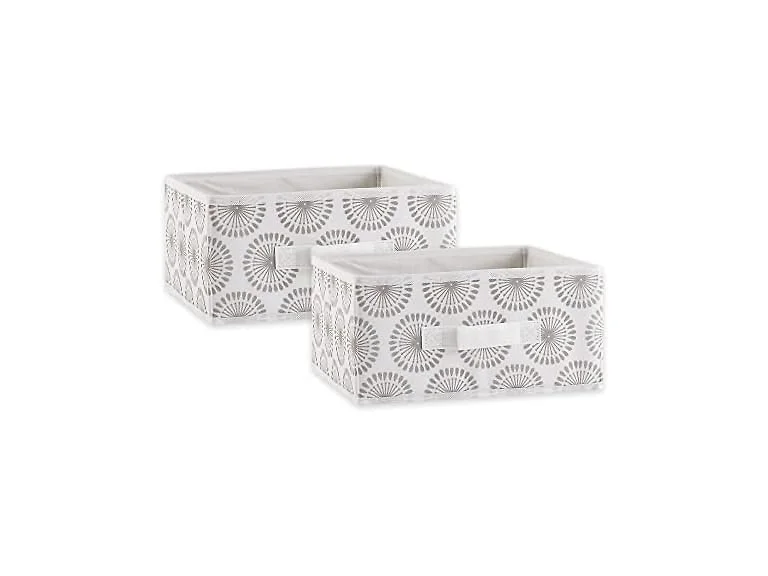 (2 Piece) Polyester Storage Bin