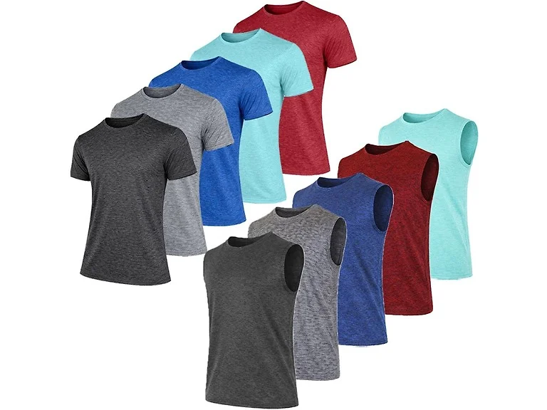 3Pk Men's Marled Performance Tops