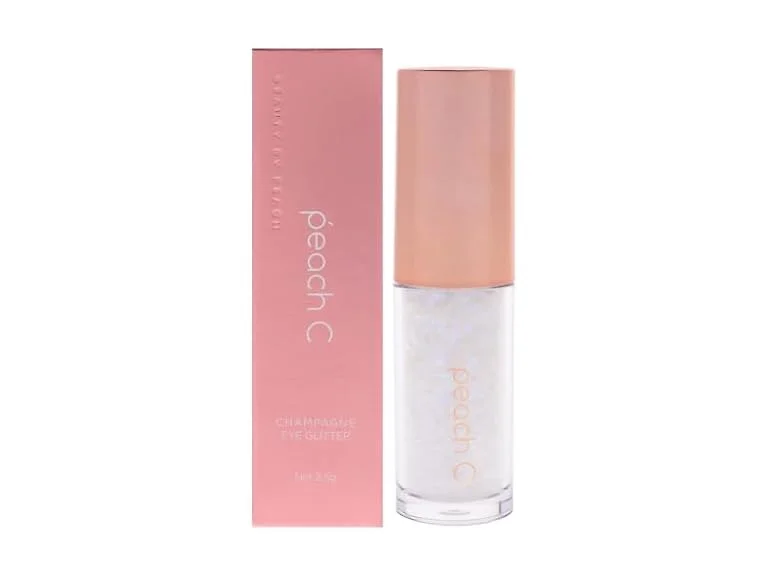 Peach C Champagne Eye Glitter 01 Pure White