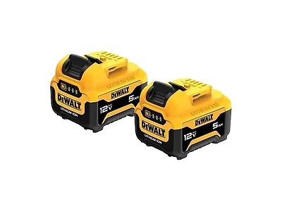 DEWALT DCB126-2 12V MAX 5Ah Battery, 2pk
