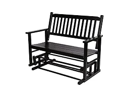 Shine Company 4215BK Torrey Outdoor Loveseat Black