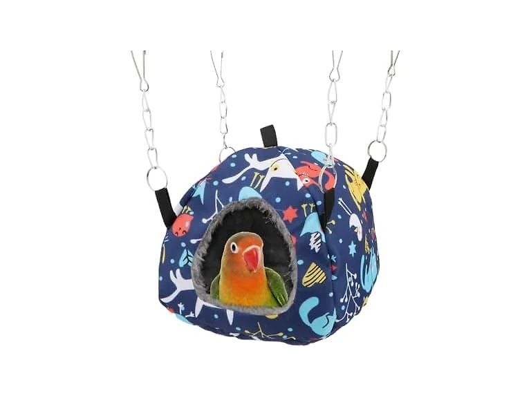 Wontee Bird Plush Hammock Parrot Hanging Snu