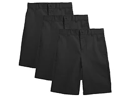 3-Pack Men's Flat Front Uniform Chino Shorts