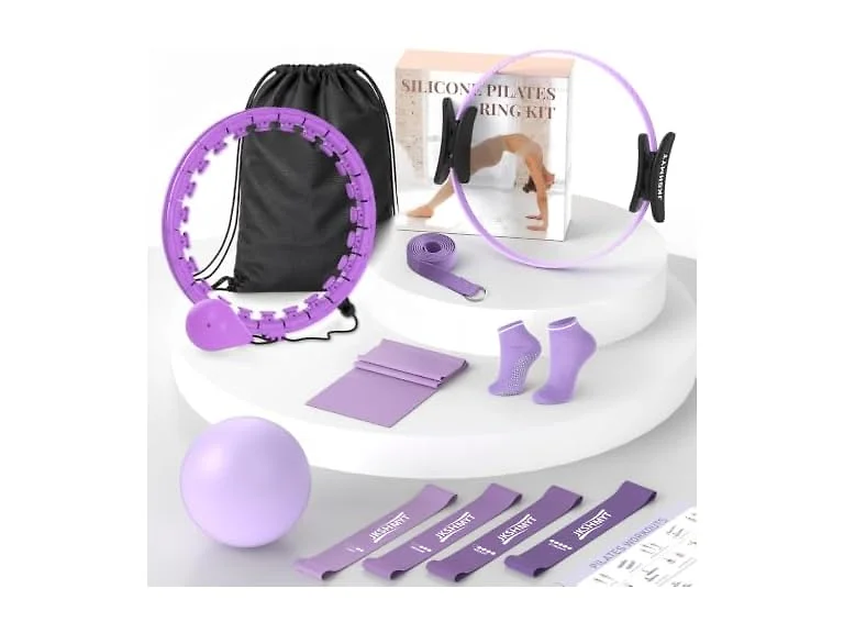 JKSHMYT Weighted Infinity Hoop Pilates