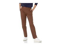 Amazon Essentials Men's Slim-Fit Wrinkle-Resistant Flat-Front Chino Pant, Brown, 40W x 29L