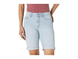 Amazon Essentials Women's Slim Fit Denim Bermuda Shorts with Pockets, Iced Blue Light Wash, 6
