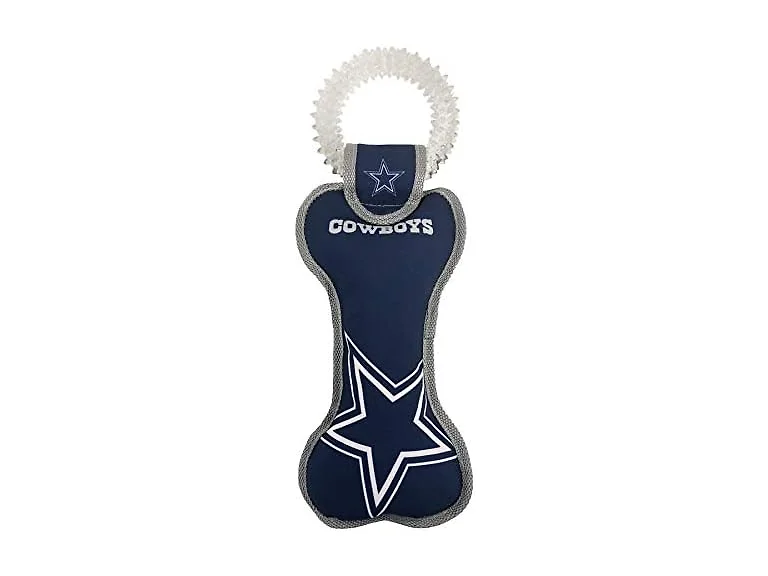 Pets First NFL Dallas Cowboys Dental Dog TUG Toy