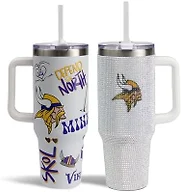 The Memory Company Officially Licensed 2-Pack Game Day Tumblers Team Spirit/Bling, Minnesota Vikings
