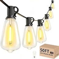 Svater Outdoor String Lights, Outside LED Patio Light Waterproof