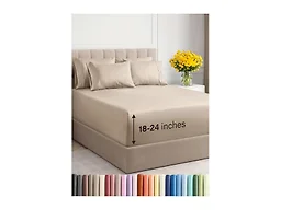 6 Piece Extra Deep Breathable Sheet Set