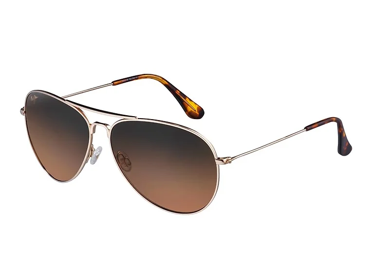 Maui Jim Unisex Mavericks Polarized Aviator Sunglasses (Open Box)