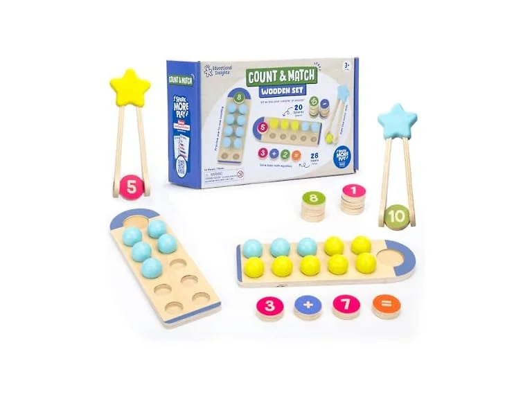 Educational Insights Count & Match Wooden Set