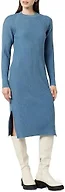 The Drop Women's Renata Rib Midi Dress, Blue Sapphire, S