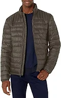 Tommy Hilfiger Men's Ultra Loft Lightweight Packable Puffer Jacket (Standard and Big and Tall), Olive, 4X
