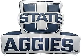 FANMATS NCAA Utah State Aggies Inflatable Mascot - Self Inflating Inflatable Display, Built-In Blower & Tethers, Official Team Logo – Show Your Spirit All Year Round