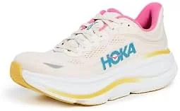 Hoka 1162014-ALBST 5 Wide Hoka Bondi 9 Women's Shoes Alabaster/Birch