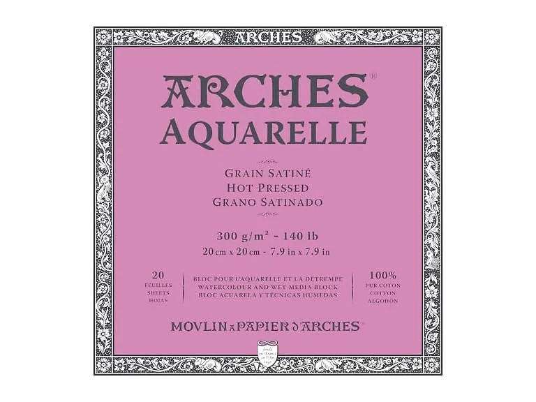Arches Aquarelle Hot Pressed Watercolor