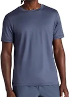 Gaiam Men’s Everyday Basic Crewneck Top, Standard Fit, Stretch Midweight Material, Cool Grey, X-Large