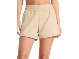 Reebok Women’s Marathoner Track 4.5” Short, Standard Fit, Lightweight Poly Fabric, Humus, Large