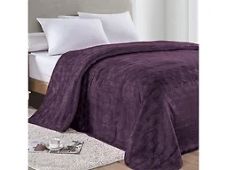 Luxury Home AMRANI BLT-PLU-Q Queen Armani Embossed Microplu