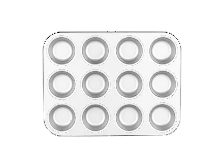 Viking Premium Nonstick Ceramic Muffin Pan, Silver
