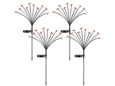 (4 pk) Hakol Waterproof Solar Bee LED Stakes